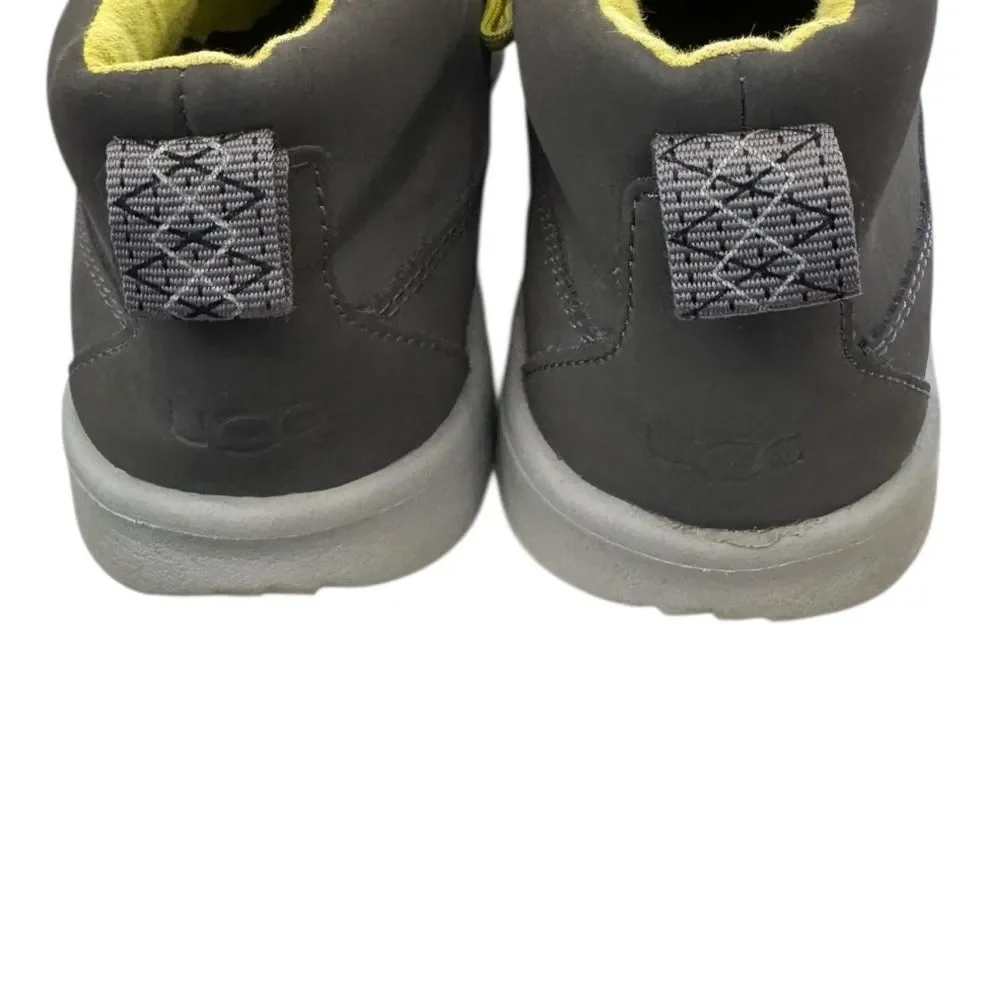 UGG Treadlite Kids Gray Neon Chukka Shoes Boots 5